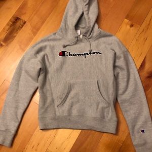 grey champion hoodie